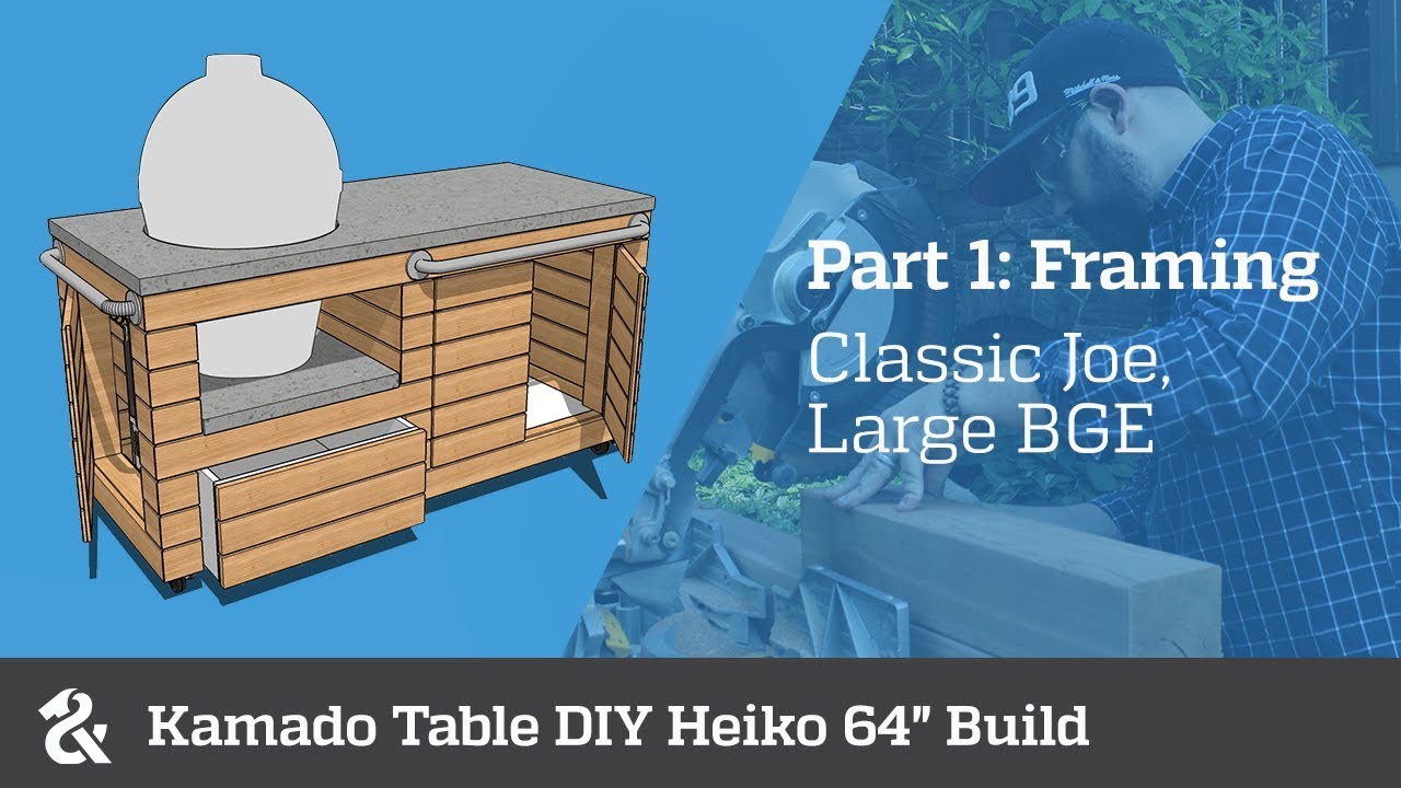 Kamado Table DIY Heiko 64" (Part 1) - YouTube