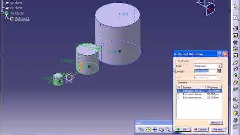 Bài 41 Multi Pad - Học CATIA V5 với Thanh Hải
