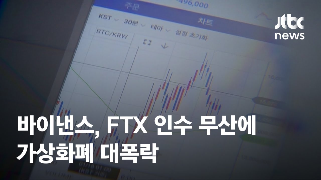 바이낸스, FTX 인수 무산에…가상화폐 대폭락 / JTBC News