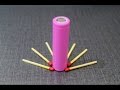 Match Fire Tricks Using Power Bank Battery - Emergency Lighter