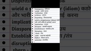 basic words for english practice #vocabs #englishspeakingpractice #spokenenglish #english#अंग्रेजी