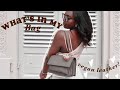 WHAT&#39;S IN MY *NEW* BAG + unboxing | ANGELA ROI ELOISE SATCHEL