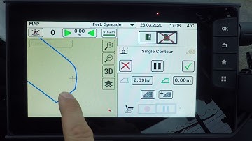 Valtra Konturassistent. Einzelspur anlegen