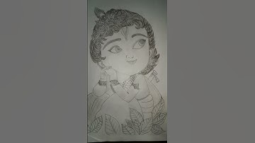 Bal krishna janmashtami drawing #hindisong #shorts #love #drawing  #janmashtami #krishna #art #music