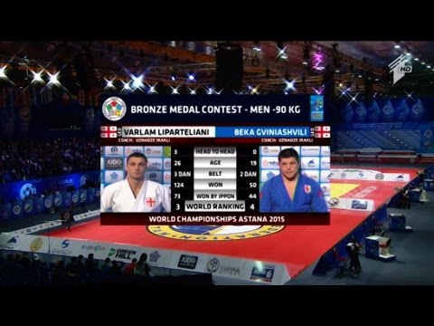 ღვინიაშვილი და ლიპარტელიანი ერთმანეთს მსოფლიო ჩემპიონატის ბრინჯაოს მედლისთვის ბრძოლაში შეხვდნენ