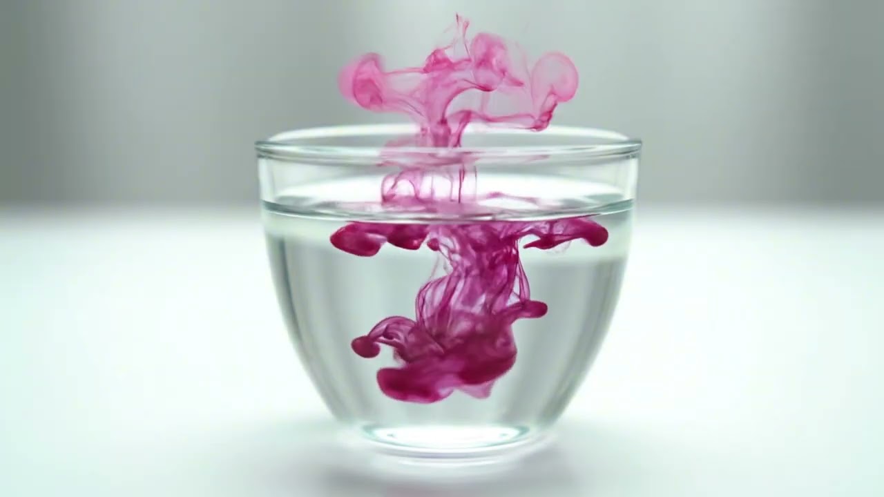 ASMR Rainbow Colors in Water with Smoke – Relaxing Experiment