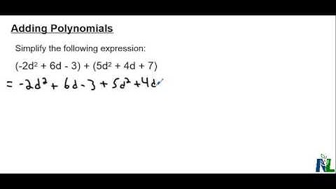 Adding Polynomials Horizontally