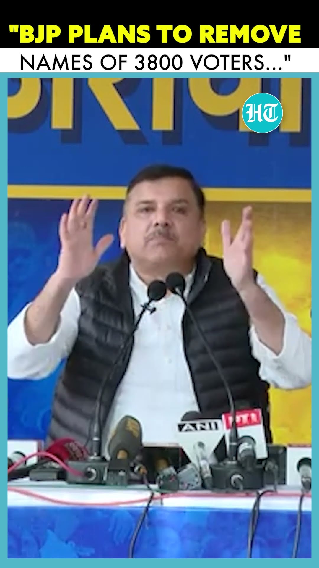 AAP's Sanjay Singh Slams BJP Over Alleged Disenfranchising of Voters #Shorts