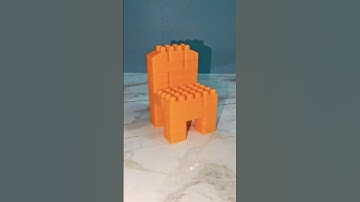 Satisfying Diy Building Blocks Chair🪑| Lego Chair | ASMR sound #asmr #asmrsounds #shorts #shortvideo