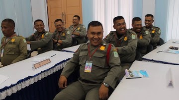 Aksi Menggaruk in Class satpol pp Kab.Lumajang