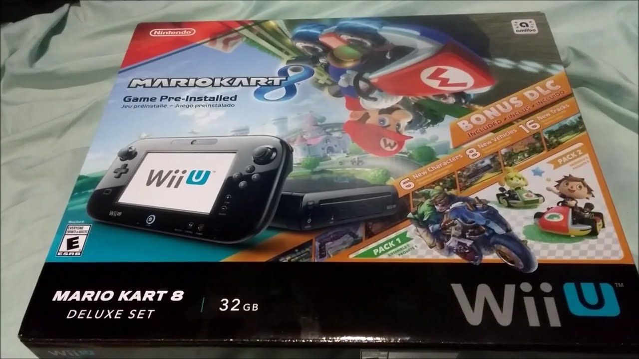 Wii U Console With Mario Kart 8, Super Smash Bros Wii U, And Super Mario  Maker