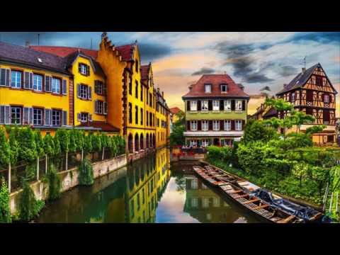 Дорога в Эльзас или Кольмар - Франция.