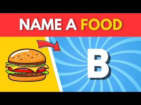 🔵 Name A FOOD With Latter A To Z  | Alphabet Challenge 🔥 | 