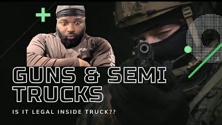 How to LEGALLY CARRY a GUN inside a Semi Truck 🤔 Day in life #trucking #trucklife #Trucker #MrBeast
