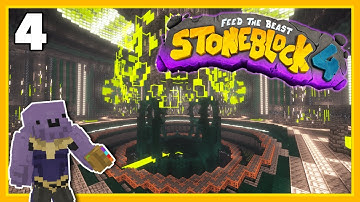 Stoneblock 4 Minecraft Modpack EP 4 | World Engine Upgrades + Create Vault Puzzles