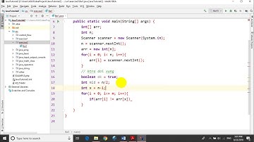 Bài tập Java - Bài 2.1: Kiếm tra mảng đối xứng