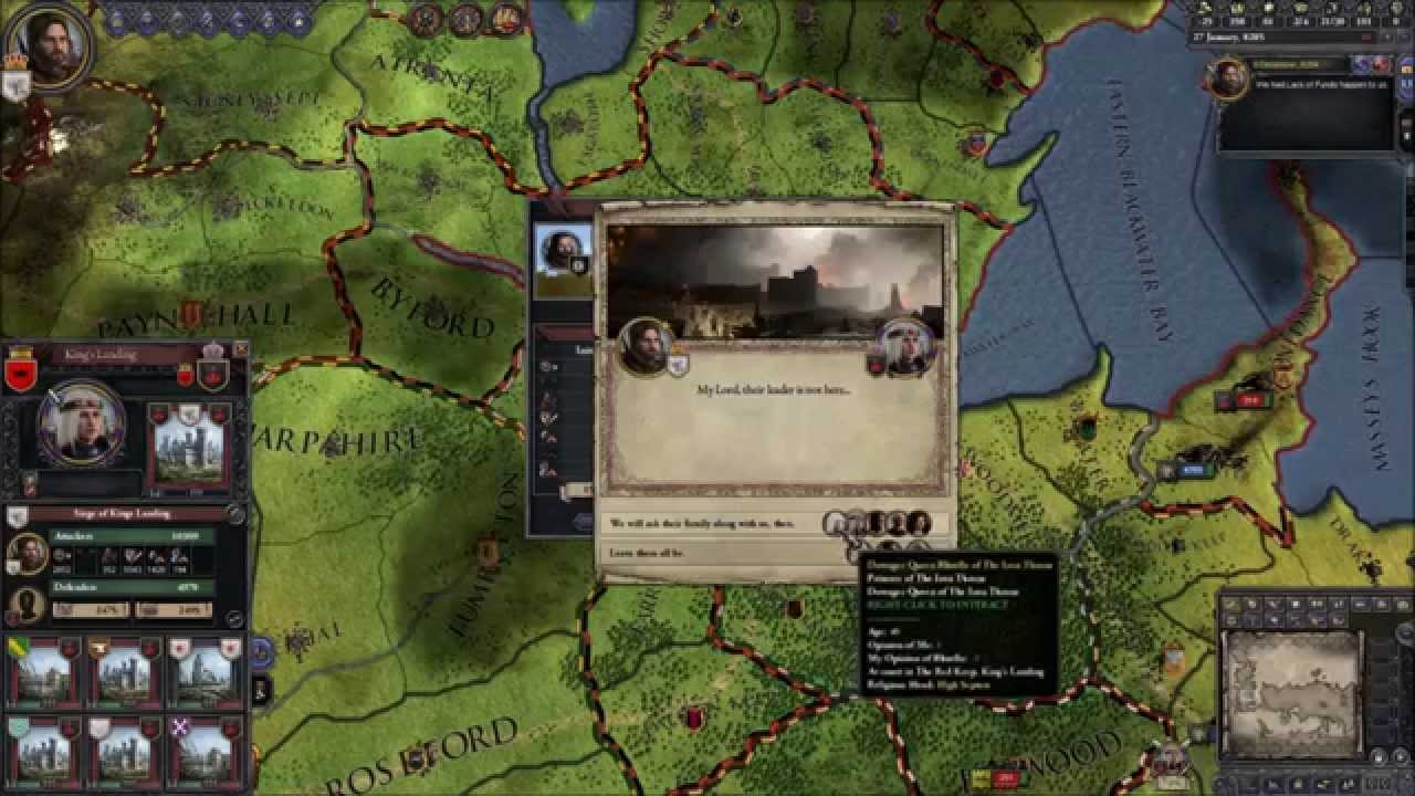 Crusader kings 2 game of thrones mod roberts rebellion play through