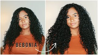 How to Apply Curly Hair Extensions ft. BEBONIA