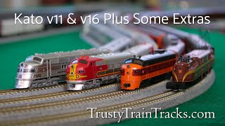 Kato V11 And V16 With Extras - N Scale Unitrack