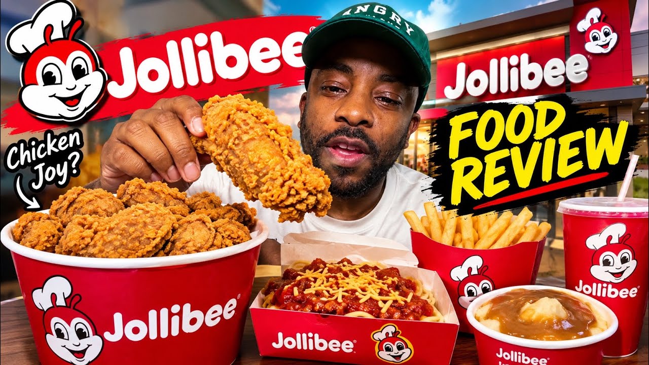 ￼Trying Jollibee! 