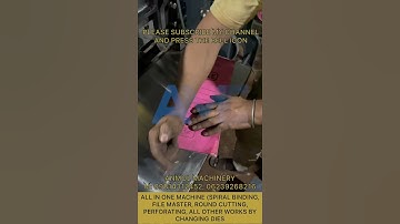 SPIRAL/WIRO BINDING MACHINE 🗒 || ALL IN ONE | ROUND CORNER CUTTING | PERFORATING MACHINE | CREASING