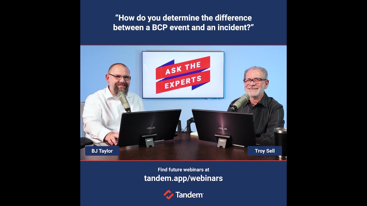 The Difference Between A BCP Event And An Incident YouTube