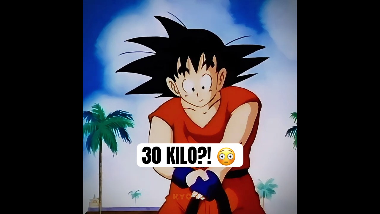 Goku trägt 30 KILO?! 😳 #anime #shorts