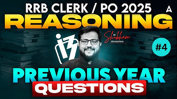 IBPS RRB PO/Clerk Reasoning 2025 | Gramin Bank Previous Year Questions🔥| PYQs Practice for IBPS RRB