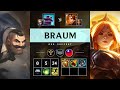Braum Support vs Leona - TW Challenger Patch 25.18