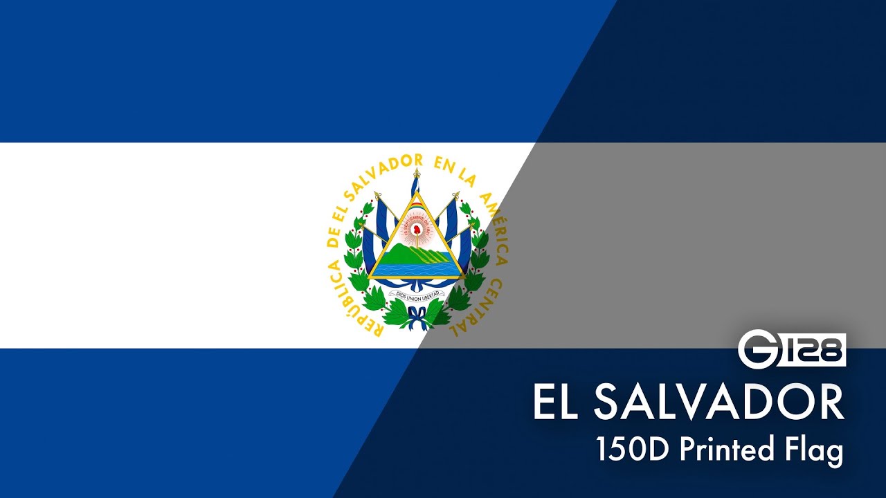 El Salvador Fahnenkette – 93 M Lange Dekoration Für Party, Bar, Fest & Events!