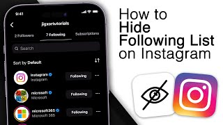 How to Hide Following List on Instagram! [New Update]