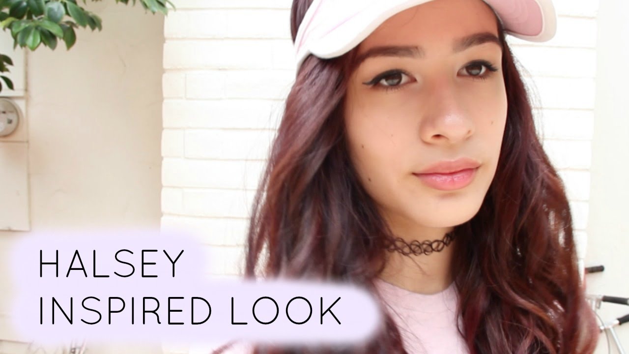 HALSEY INSPIRED TUTORIAL Makeup Hair Outfits YouTube
