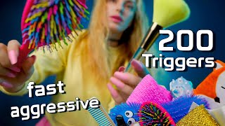 Asmr Fast Aggressive 200 Triggers Ultra Tingly Random Asmr