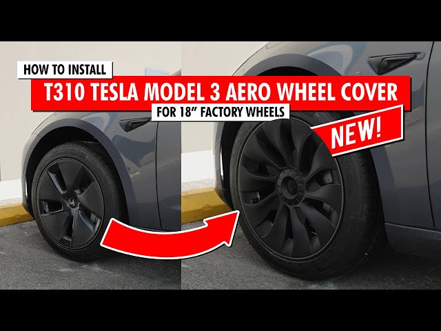 T310 Tesla Model 3 Uberturbine Styled Aero Wheel Cover Set for 18