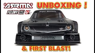 Arrma Felony Unboxing U0026 Arrma Felony First Run    Arrma 6s Spektrum 4074 Motor
