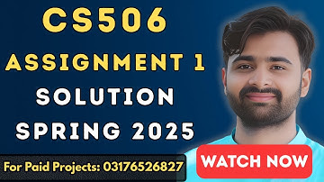 CS506 Assignment 1 Solution | CS506 Assignment 1 100% Correct Solution 2025 BY VUBWN