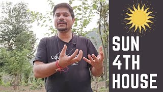 Sun in Fourth House in Vedic Astrology