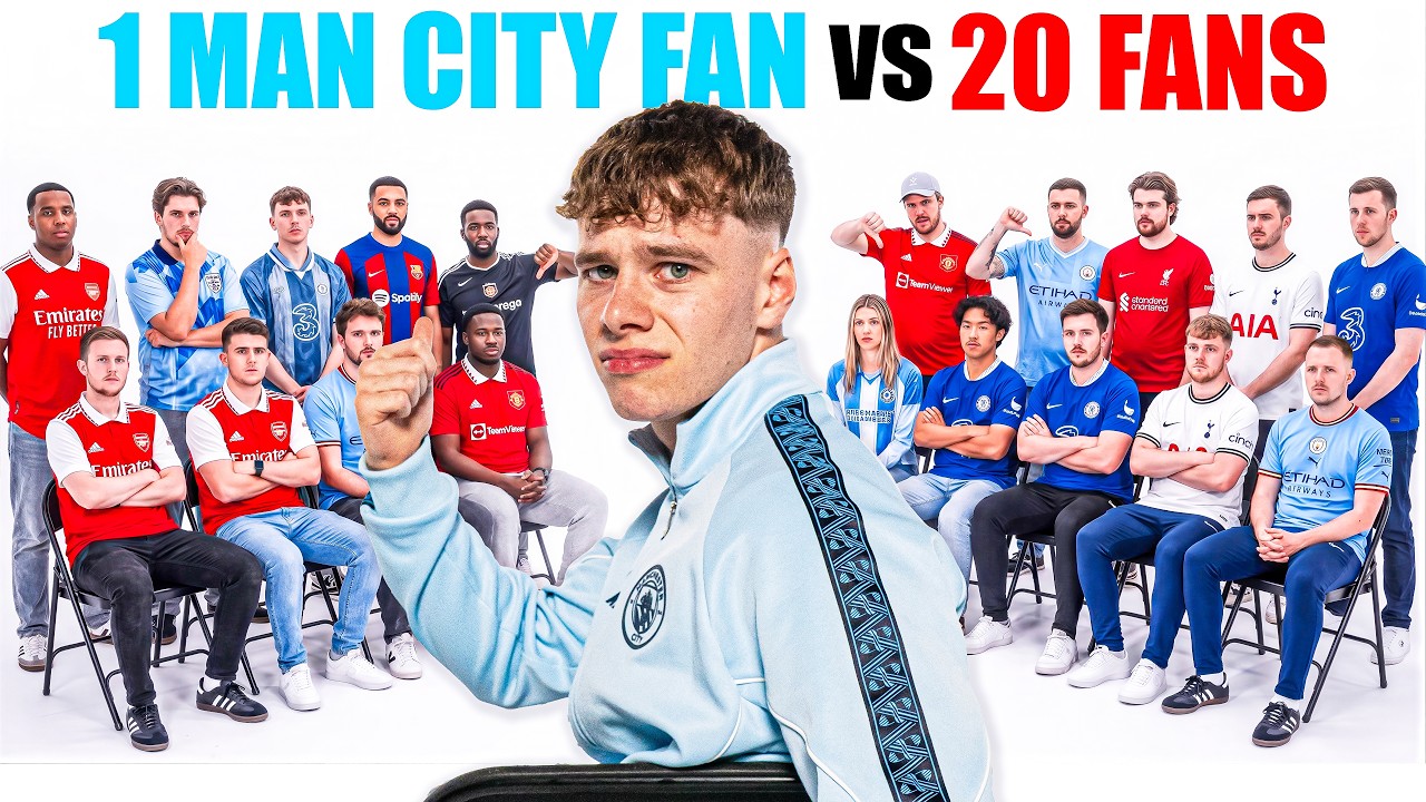 1 Manchester City Fan V 20 Premier League Fans