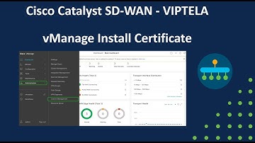 vMANAGE INSTALL CERTIFICATE - SD-WAN VIPTELA
