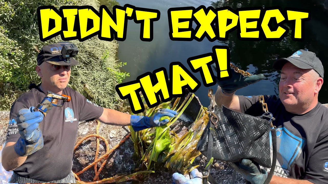 Сумка, полная наркотиков, найдена с помощью магнитной рыбалки.