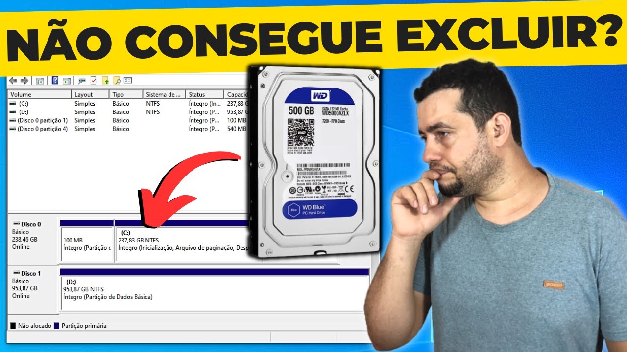 COMO EXCLUIR PARTIÇÕES DO SEU HD OU SSD