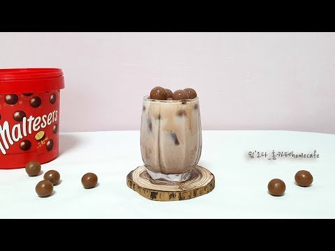 [홈카페 | Home Cafe] 몰티져스(Maltesers) 초코 라떼