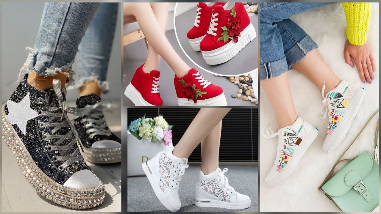 Beautiful &stylish trendy sneakers for #girls #popular fashion - YouTube