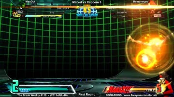 The Break Weekly #117 - MvC3 FR - MaxOut VS Demoneyes
