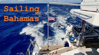 Sailing Bahamas, Crossing the Gulf Stream, Leopard 50 Catamaran, 1/4