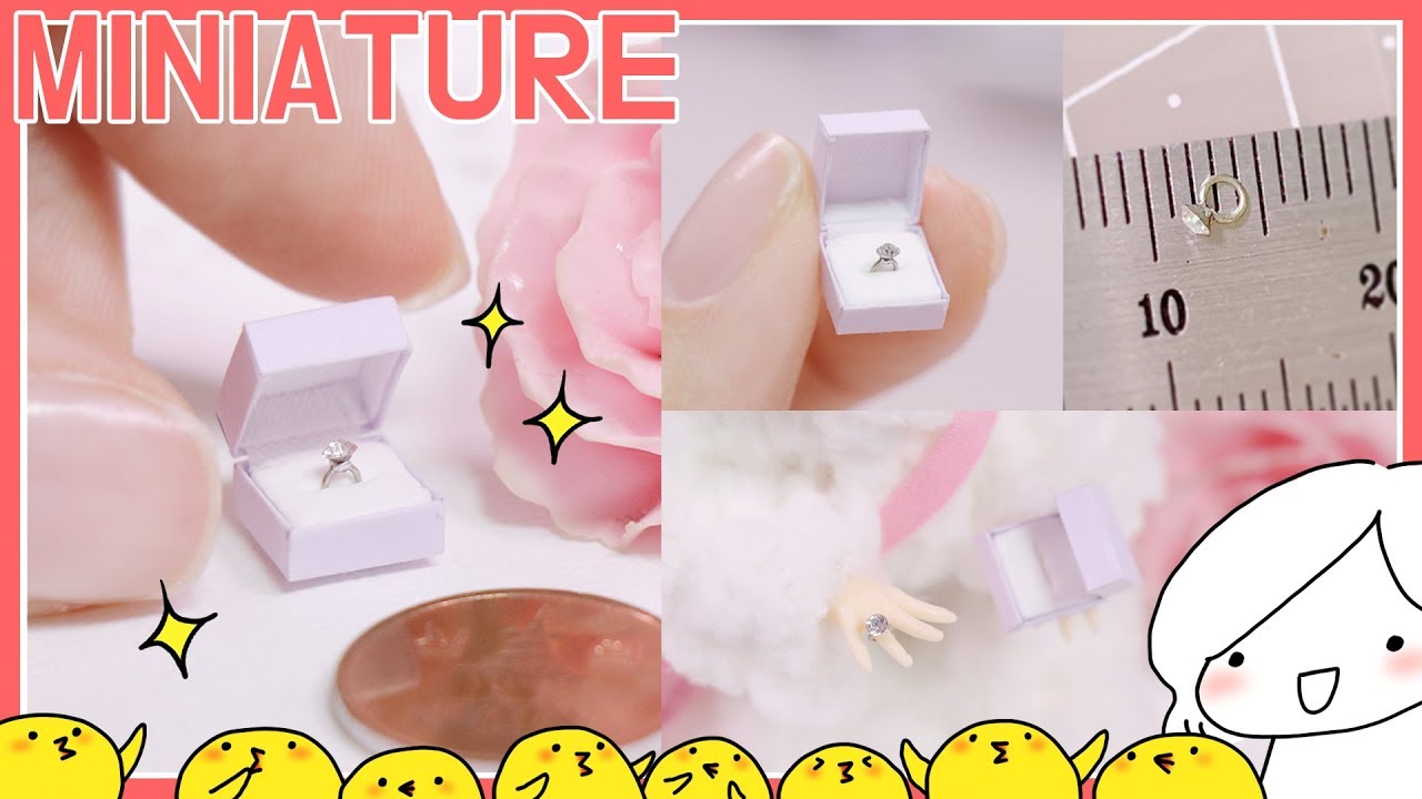 미니어처 다이아 반지💍 만들기 - 달려라치킨