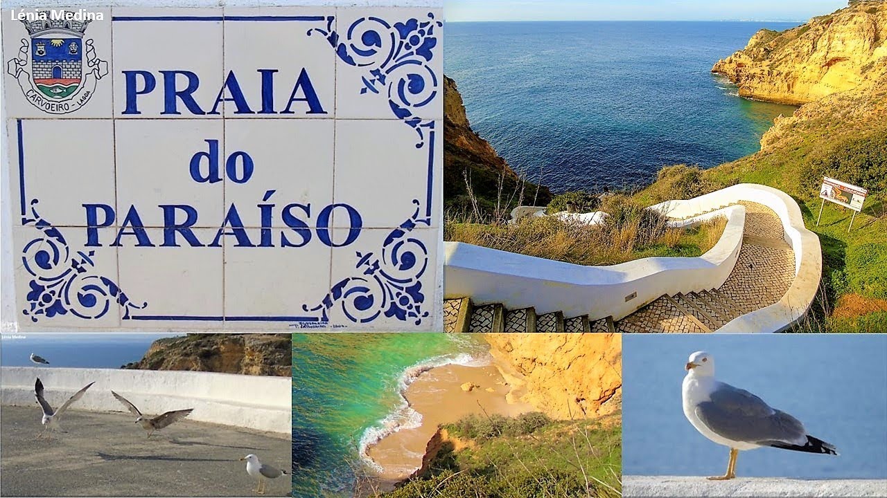 Praia do Paraíso Algarve Portugal YouTube