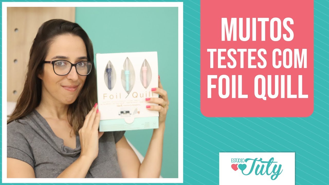 Foil Quill no BOPP, tecido, plástico e papel vegetal   |   Thiara Ney