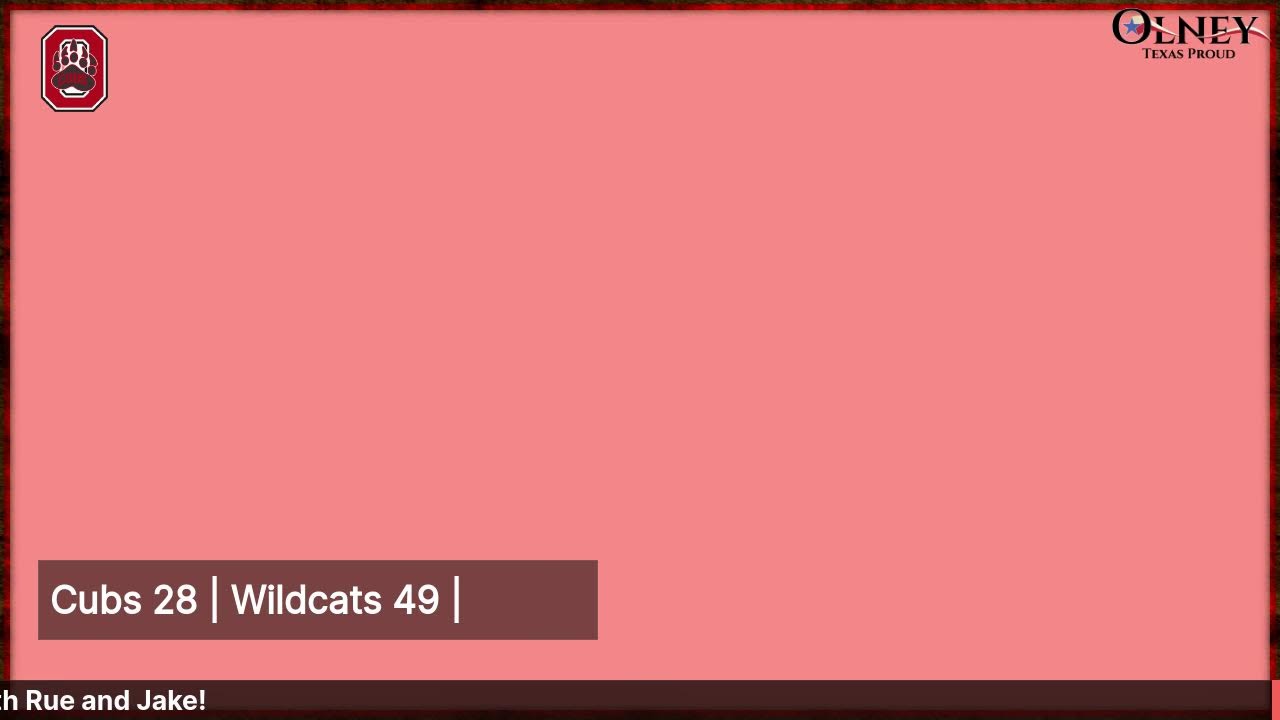 Olney Cubs at Archer City Wildcats 10.29.2021