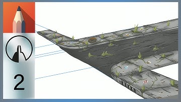 Big Tutorial Projekt Part 2 -  Painting an Apocalypse City with Autodesk Sketchbook Mobile